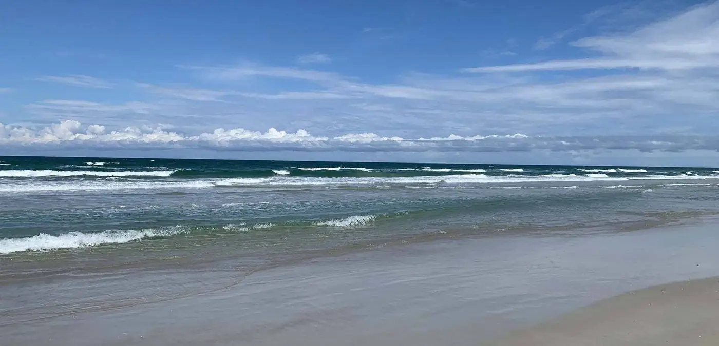 Surf scene in New Smyrna Beach